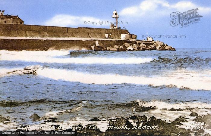 Photo of Redcar, Lighthouse At River Tees Mouth 1925