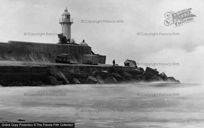 Photo of Redcar, Lighthouse At River Tees Mouth 1925