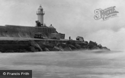 Lighthouse At River Tees Mouth 1925, Redcar