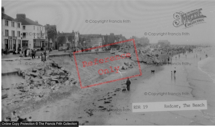 Photo of Redcar, The Beach c.1955