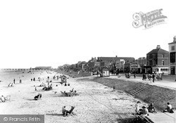 The Sands And Promenade c.1950, Redcar
