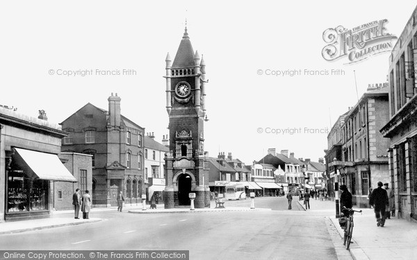 Photo of Redcar, The Town Clock c.1950