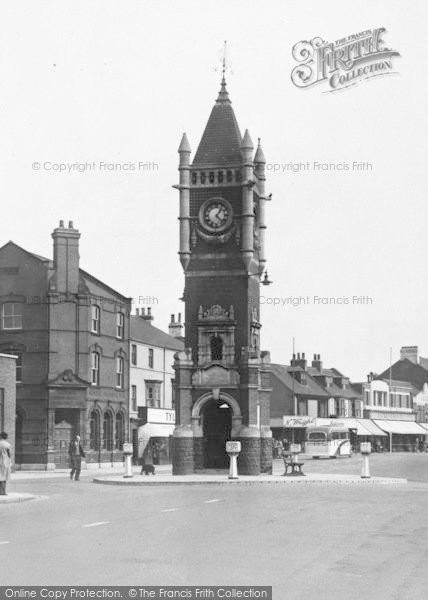 Photo of Redcar, The Town Clock c.1950