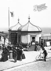 Tourists At The Pier Entrance 1896, Redcar