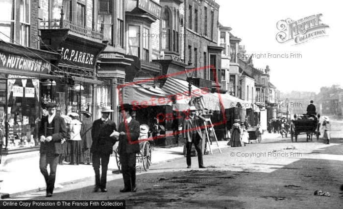Photo of Redcar, Walking In The Street 1906