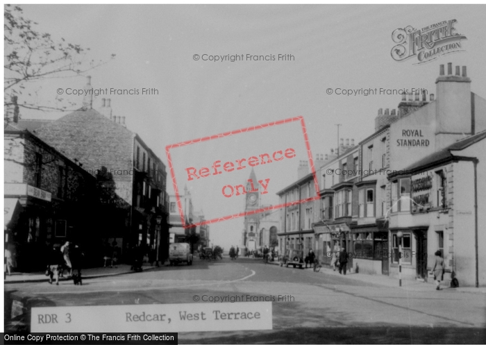Photo of Redcar, West Terrace c.1950