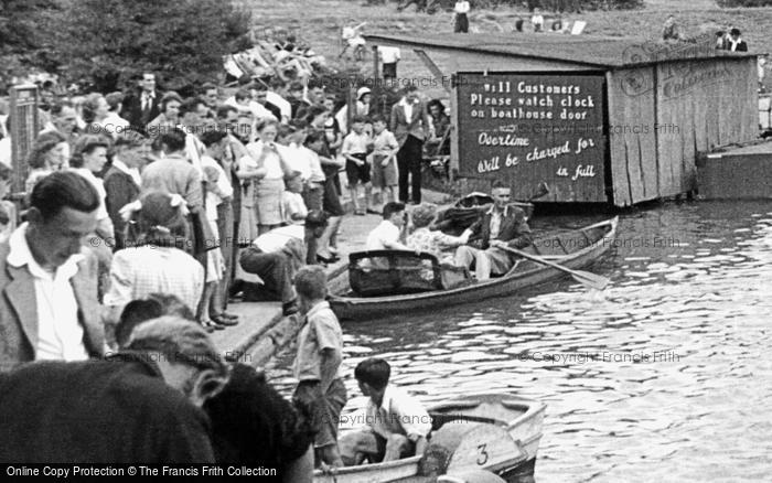Photo of Redhill, Boating, Earlswood Lake c.1950