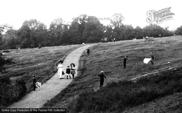 Photo of Redhill, Kite Flying On The Common 1910