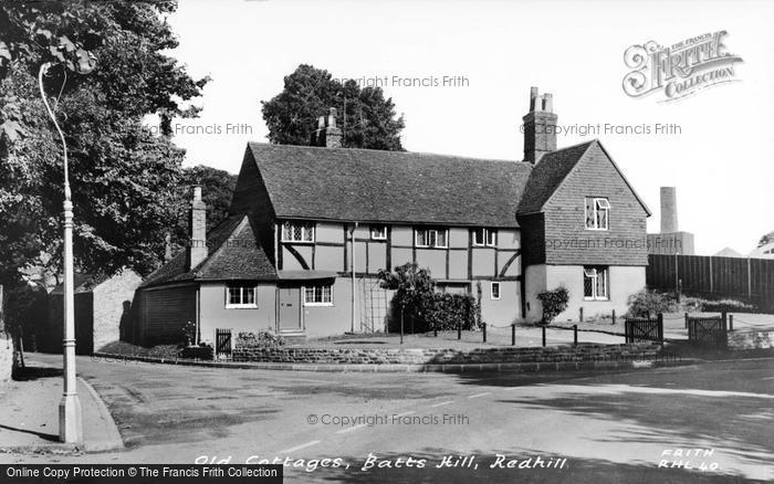 Photo of Redhill, Old Cottages, Batts Hill c.1960