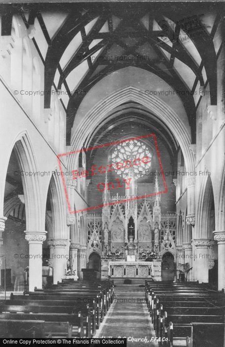 Photo of Redhill, R.C Church Interior 1899
