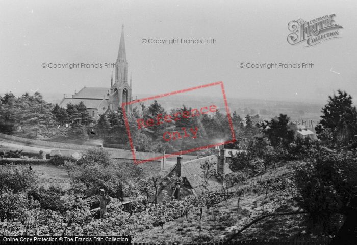 Photo of Redhill, St John's Church From The Common 1886