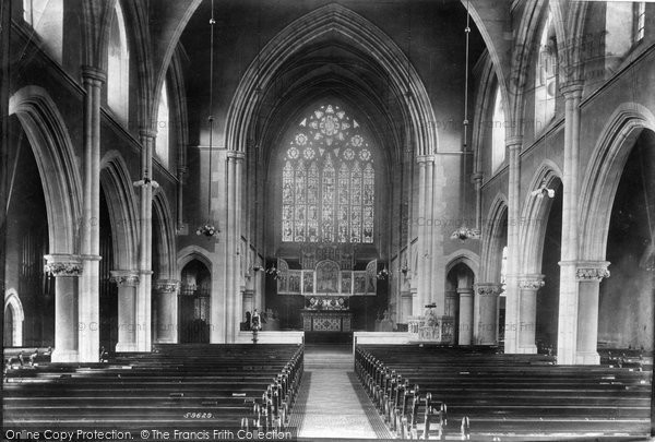 Photo of Redhill, St John's Church Interior 1908