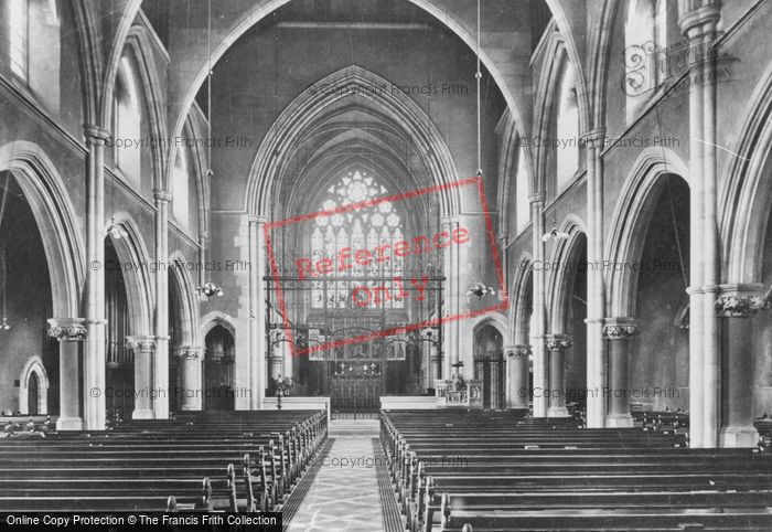 Photo of Redhill, St John's Church Interior 1912