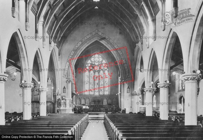 Photo of Redhill, St Matthew's Church Interior 1909