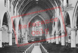 St Matthew's Church Interior 1909, Redhill