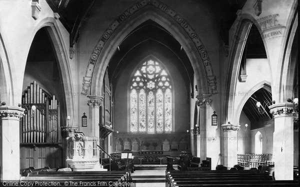Photo of Redhill, St Matthew's Church Interior 1909