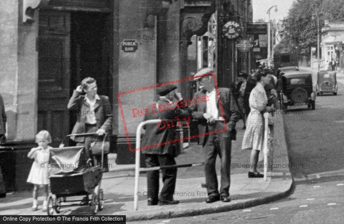 Photo of Redhill, Townsfolk In Station Road c.1955