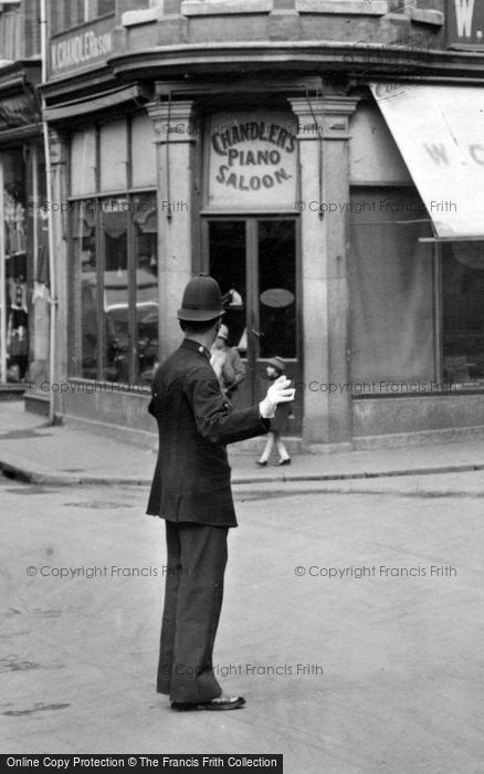 Photo of Redruth, Policeman 1930