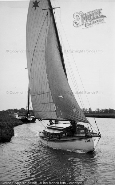 Photo of Reedham, Sailing On The River Yare c.1955