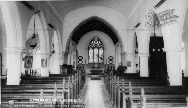 Photo of Reepham, St Mary's Church Interior c.1965