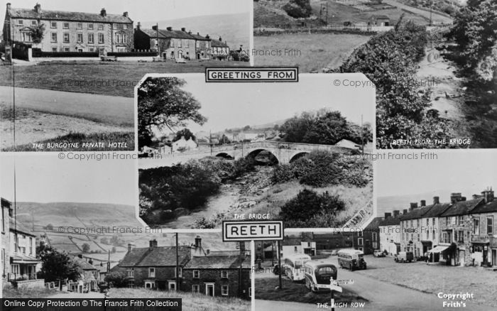 Photo of Reeth, Composite c.1955