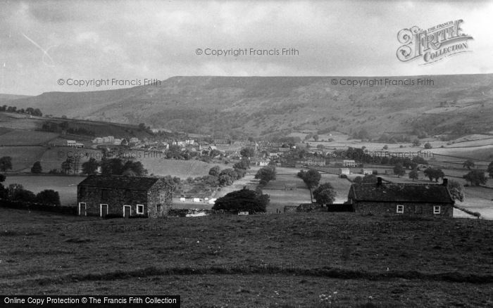 Photo of Reeth, From Harkerside c.1955