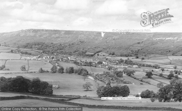 Photo of Reeth, From Harkerside c.1960