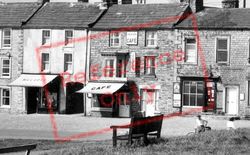 The Green, Hillary's Shop And Heather's Cafe c.1955, Reeth