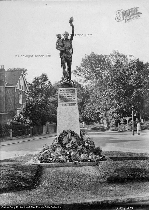 Reigate, and Redhill War Memorial 1924