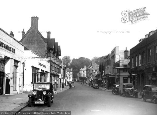 Photo of Reigate, Bell Street c.1955