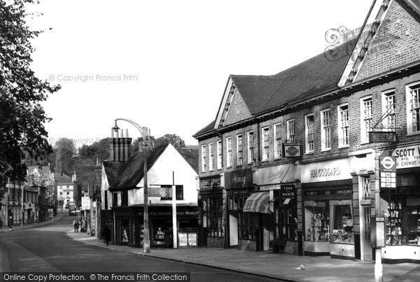Photo of Reigate, Bell Street c.1955