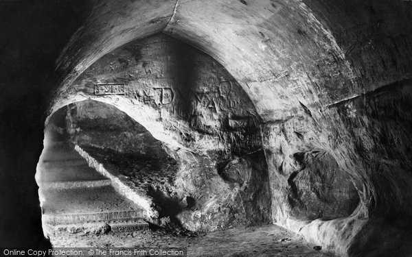 Photo of Reigate, Castle Caves, Barons Hall 1886