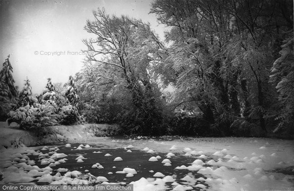 Photo of Reigate, Castle Pond In The Snow 1890