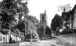 Chart Lane, St Mary's Church And Cherchefelle 1921, Reigate