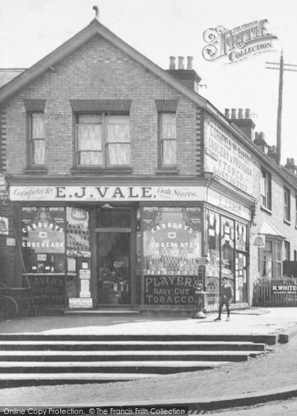 Photo of Reigate, 'e J Vale' Stores 1910