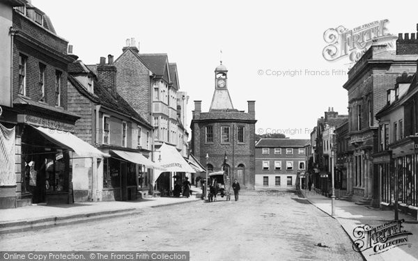 Photo of Reigate, High Street And Town Hall 1890