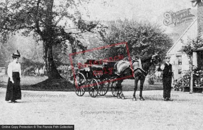 Photo of Reigate, Horse And Carriage At Brightlands, The Frith Family Home c.1885