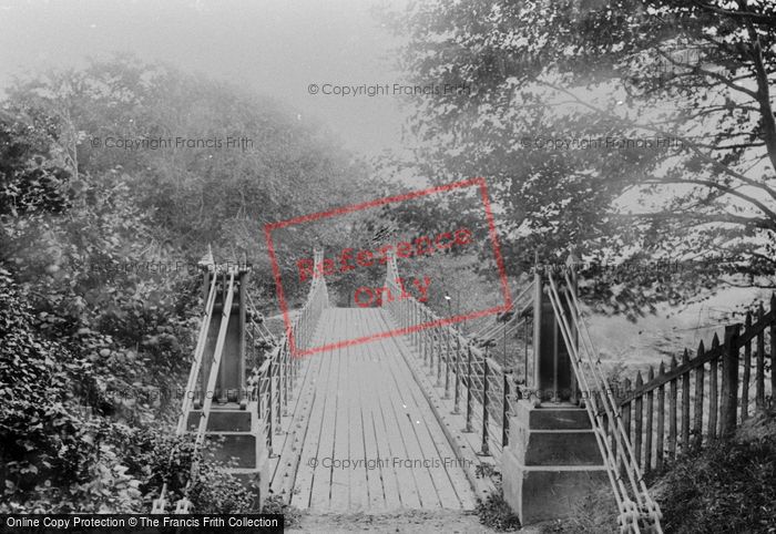 Photo of Reigate, Looking Across Suspension Bridge 1886
