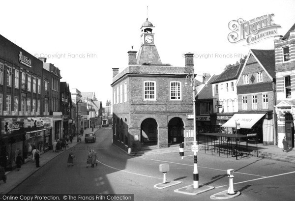 Photo of Reigate, Old Town Hall And High Street c.1960