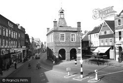 Old Town Hall And High Street c.1960, Reigate