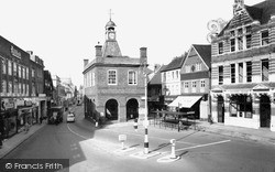 Reigate, Old Town Hall and High Street c1960