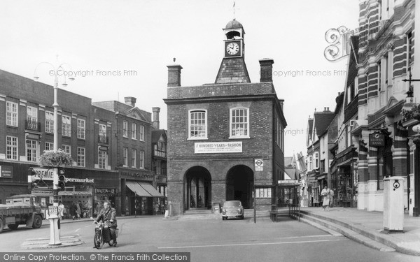 Photo of Reigate, Old Town Hall And High Street c.1965