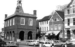 Reigate, Old Town Hall and High Street c1965