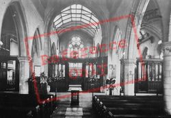 Parish Church Interior 1931, Reigate