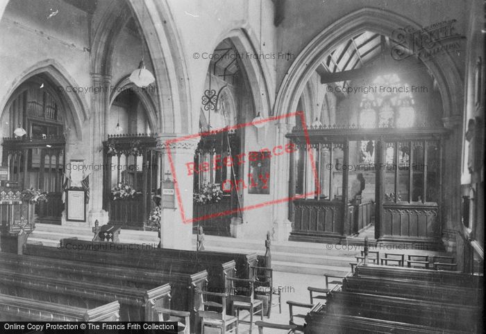 Photo of Reigate, Parish Church Interior 1931