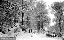 Park Lane In The Snow c.1900, Reigate