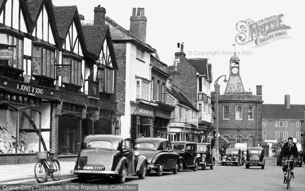Photo of Reigate, Parked Cars, High Street 1951