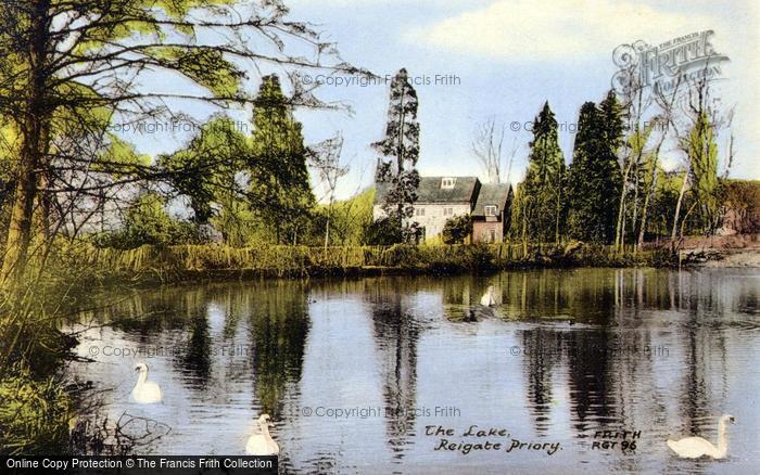 Photo of Reigate, Priory, The Lake c.1955