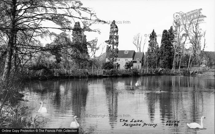 Photo of Reigate, Priory, The Lake c.1955