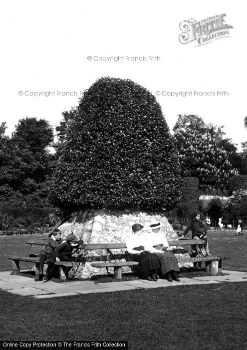 Photo of Reigate, Seat In Castle Grounds 1915